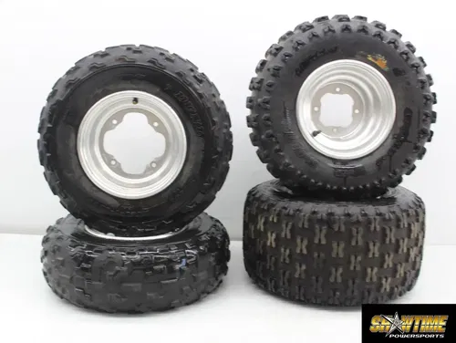 01-05 YAMAHA RAPTOR 660 YFM660 REAR BACK FRONT WHEELS RIMS SET