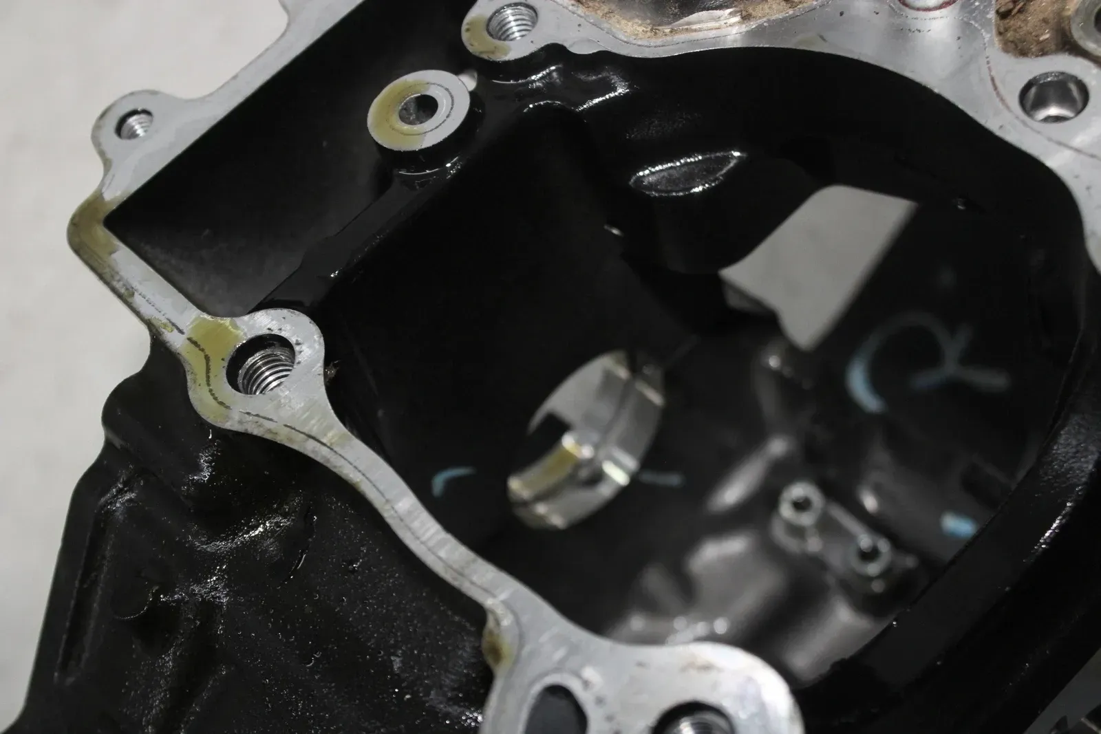 12-16 KAWASAKI NINJA 650 EX650 ENGINE MOTOR CRANKCASE CRANK CASES BLOCK (READ)