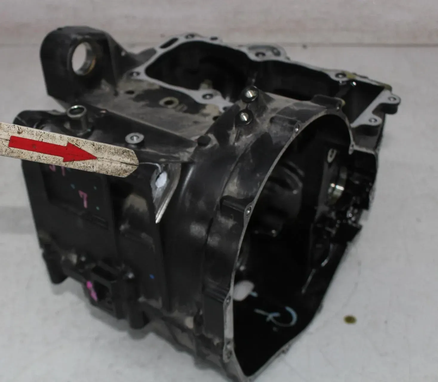 12-16 KAWASAKI NINJA 650 EX650 ENGINE MOTOR CRANKCASE CRANK CASES BLOCK (READ)