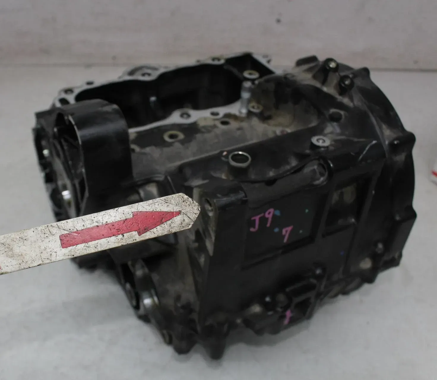 12-16 KAWASAKI NINJA 650 EX650 ENGINE MOTOR CRANKCASE CRANK CASES BLOCK (READ)