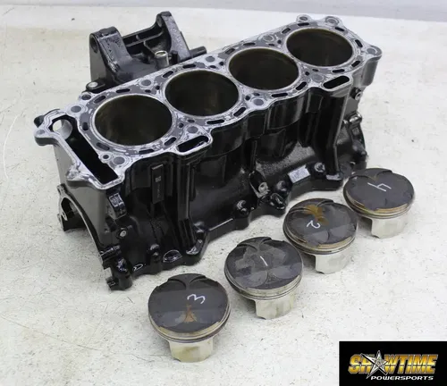 06-07 KAWASAKI NINJA ZX10R ENGINE MOTOR UPPER CRANKCASE CRANK CASE BLOCK PISTONS