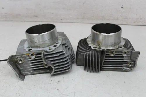 08-14 DUCATI MONSTER 696 ENGINE MOTOR FRONT REAR CYLINDER JUG PISTONS (SEE DESCP
