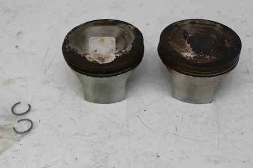 08-14 DUCATI MONSTER 696 ENGINE MOTOR FRONT REAR CYLINDER JUG PISTONS (SEE DESCP