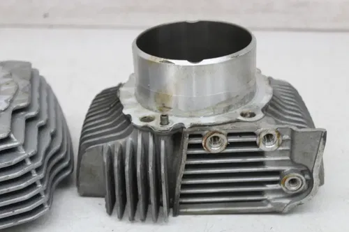 08-14 DUCATI MONSTER 696 ENGINE MOTOR FRONT REAR CYLINDER JUG PISTONS (SEE DESCP