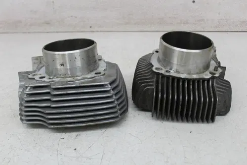 08-14 DUCATI MONSTER 696 ENGINE MOTOR FRONT REAR CYLINDER JUG PISTONS (SEE DESCP