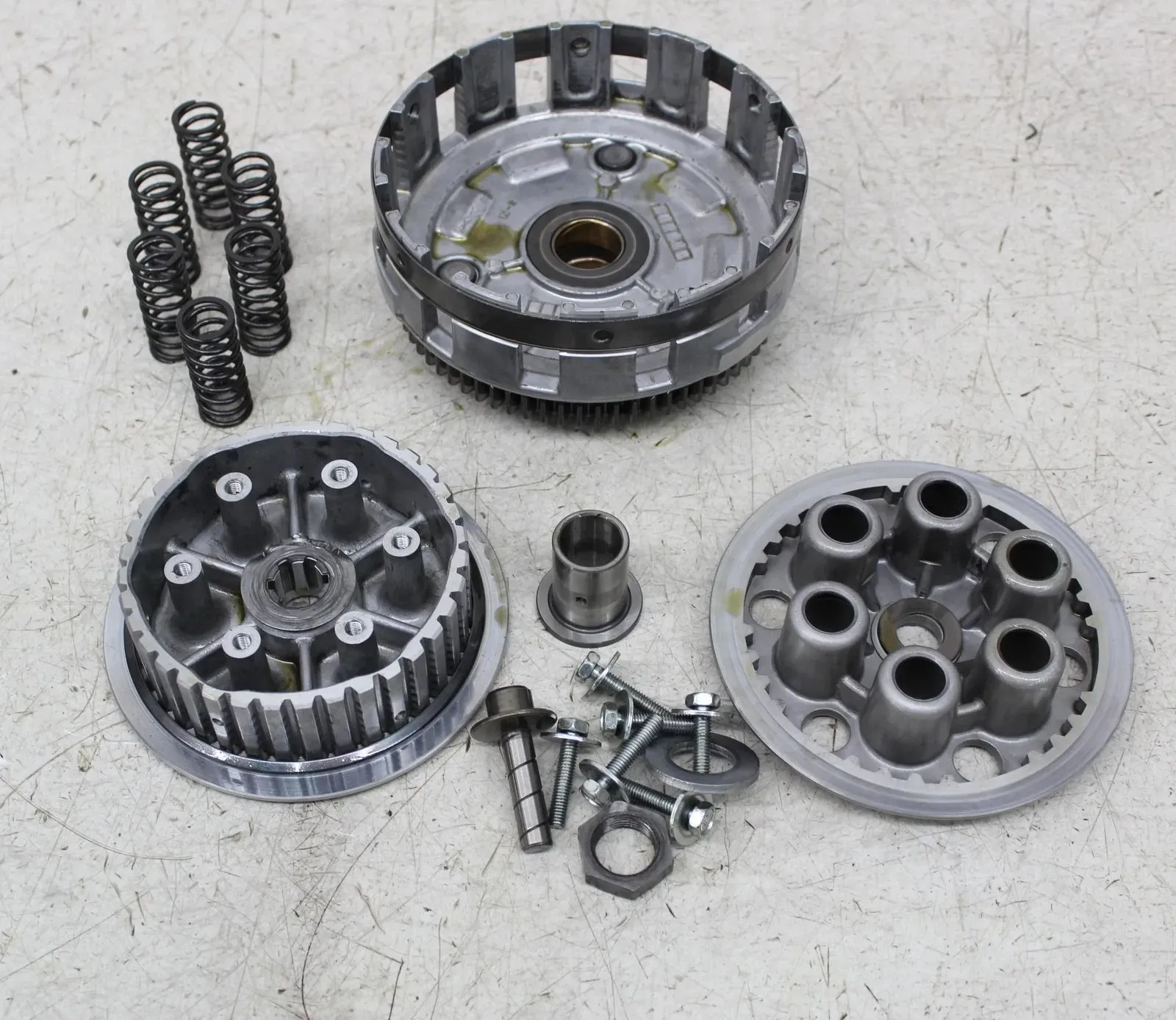 07-09 SUZUKI SV650 CLUTCH BASKET HUB PRESSURE PLATE ASSEMBLY (SEE DESCP)