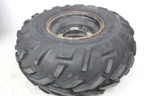 02 POLARIS SPORTSMAN 400 RIGHT REAR BACK WHEEL RIM (SEE DESCP)