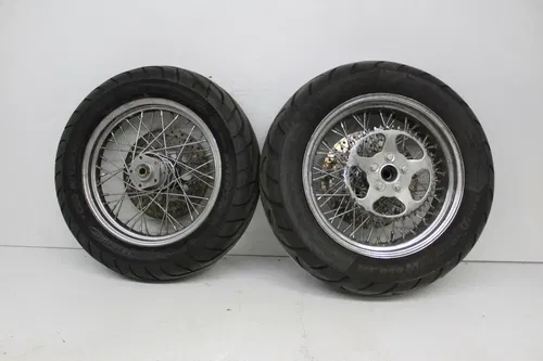 09 CUSTOM CHOPPER HARLEY DAVIDSON FRONT REAR WHEEL PAIR SET WITH TIRES
