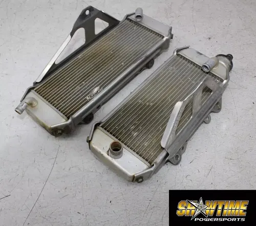 07 KAWASAKI KX250F ENGINE MOTOR COOLING COOLER RADIATOR RADIATORS PAIR (READ)