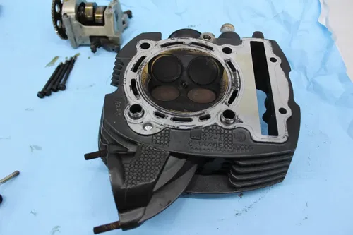 2007 YAMAHA V STAR 1300 XVS1300A ENGINE TOP END REAR CYLINDER HEAD CAMS VALVES