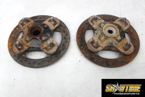 17 POLARIS RZR XP 1000 EPS FRONT WHEEL LEFT RIGHT HUB ROTOR SET