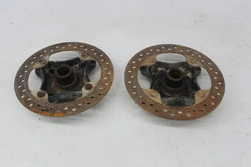 17 POLARIS RZR XP 1000 EPS FRONT WHEEL LEFT RIGHT HUB ROTOR SET
