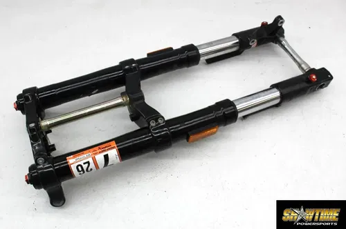 08-10 BUELL FIREBOLT XB12R FRONT FORKS SUSPENSION TRIPLE TREE CLAMP (STRAIGHT)