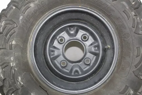 12 CAN-AM COMMANDER 1000 4X4 X REAR BACK WHEEL RIM W/ TIRE (TREAD:32NDS-14)
