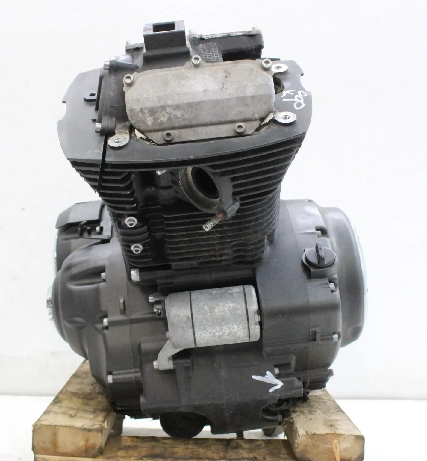 09-17 YAMAHA V STAR 950 XVS950 ENGINE MOTOR CYLINDER HEAD CASES *STRONG RUNNER*