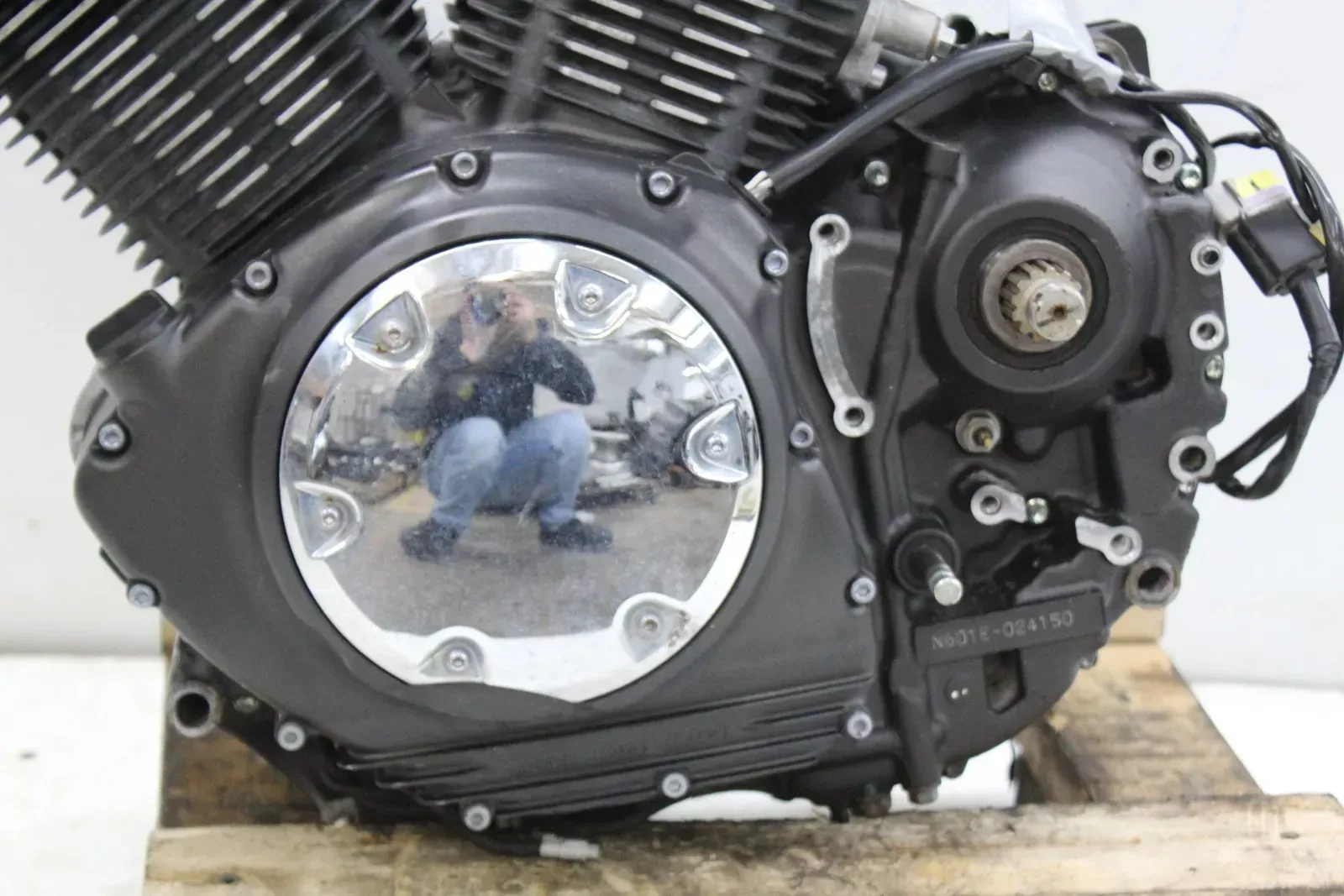 09-17 YAMAHA V STAR 950 XVS950 ENGINE MOTOR CYLINDER HEAD CASES *STRONG RUNNER*