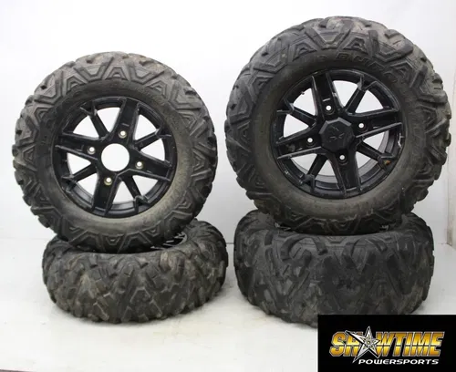 21-24 POLARIS SPORTSMAN 850 ULTIMATE TRAIL LE FRONT REAR BACK WHEELS RIMS SET
