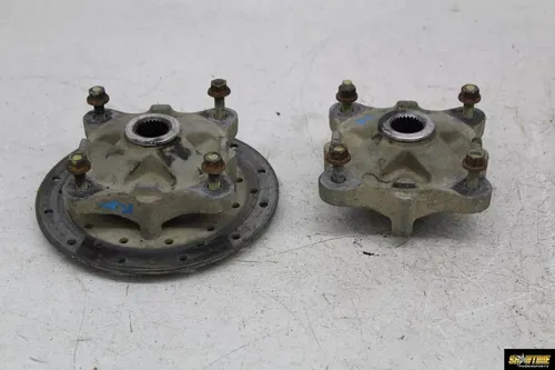 07 POLARIS SPORTSMAN 800 REAR BACK WHEEL LEFT RIGHT HUB HUBS KNUCKLE ROTOR PAIR