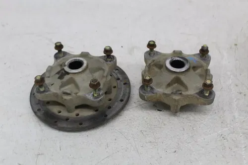 07 POLARIS SPORTSMAN 800 REAR BACK WHEEL LEFT RIGHT HUB HUBS KNUCKLE ROTOR PAIR
