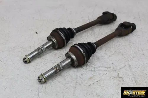 02 POLARIS SPORTSMAN 400 FRONT LEFT RIGHT DRIVE CV AXLES PIVOTS SHAFTS