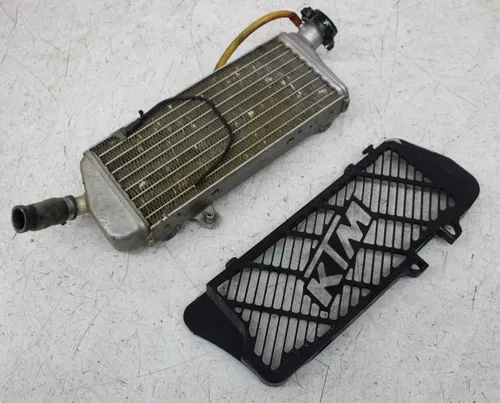 11 KTM 450 SXF ENGINE MOTOR COOLING COOLER RADIATOR W/ GUARD