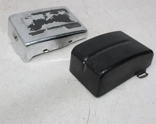12-16 HARLEY-DAVIDSON DYNA LOW RIDER FXDL BATTERY SIDE COVER COVERS PAIR (READ)