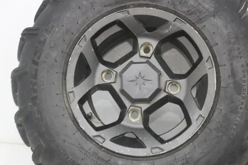 08-10 POLARIS RZR 800 FRONT REAR WHEELS RIMS (SEE DESCP)