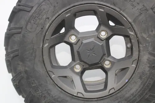 08-10 POLARIS RZR 800 FRONT REAR WHEELS RIMS (SEE DESCP)