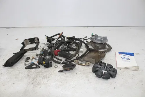 2006 SUZUKI GZ250 PARTS AND HARDWARE NUTS BOLTS TOOL KIT MANUAL KICKSTAND