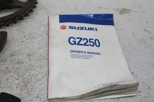 2006 SUZUKI GZ250 PARTS AND HARDWARE NUTS BOLTS TOOL KIT MANUAL KICKSTAND