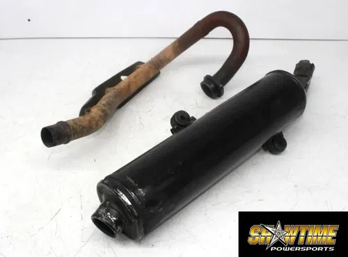 04-08 SUZUKI QUADSPORT Z400 LTZ400 2X4 EXHAUST HEADERS PIPE MUFFLER SILENCER