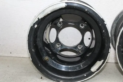 01-05 YAMAHA RAPTOR 660 REAR WHEELS RIMS PAIR 10IN DIA