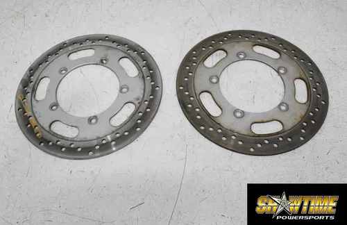 04-05 KAWASAKI VULCAN 2000 FRONT LEFT RIGHT BRAKE ROTORS DISCS