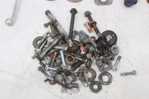 02-23 Suzuki Rm85 parts hardware nuts bolts shifter pegs clutch perch