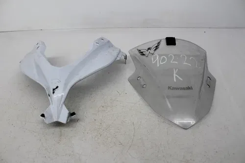 13-17 KAWASAKI NINJA 300 EX300 FRONT UPPER NOSE FAIRING COWL SHROUD WINSHEILD