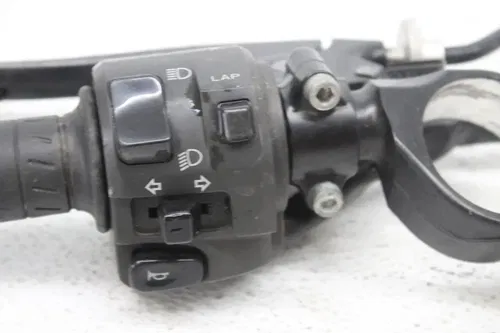08-10 KAWASAKI NINJA ZX10R LEFT CLIP ON HANDLE HORN SIGNALS SWITCH W/ CLUTCH