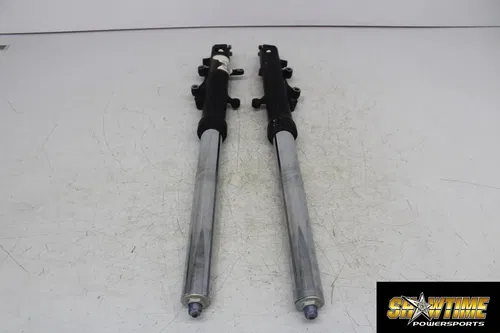 00-02 KAWASAKI NINJA ZX6R FRONT END FORKS TRIPLE TREE CLAMP FORK TUBES BENT