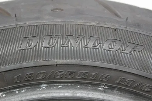 harley davidson dunlop 180/65b16 m/c 81h rear back tire (tread:7/32nds)
