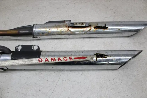 14 KAWASAKI VULCAN 900 VN900C CLASSIC EXHAUST PIPE MUFFLERS HEADERS (SEE DESC)