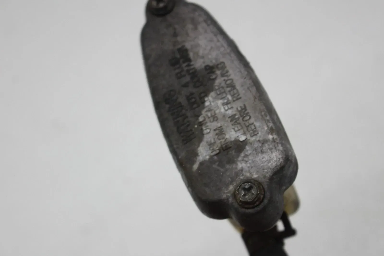 07-17 HARLEY-DAVIDSON V-ROD VRSC REAR BACK BRAKE MASTER CYLINDER W RESERVOIR