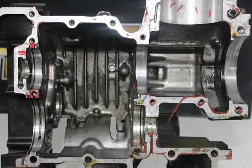 85-89 YAMAHA VMAX 1200 VMX1200 ENGINE MOTOR CRANKCASE CRANK CASES BLOCK
