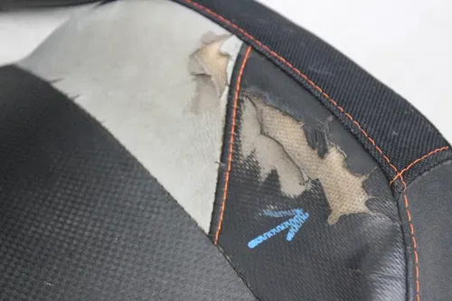 15 POLARIS RZR XP 1000 EPS DRIVER SEAT BACKREST FRONT SEAT PAD (SMALL RIPS)