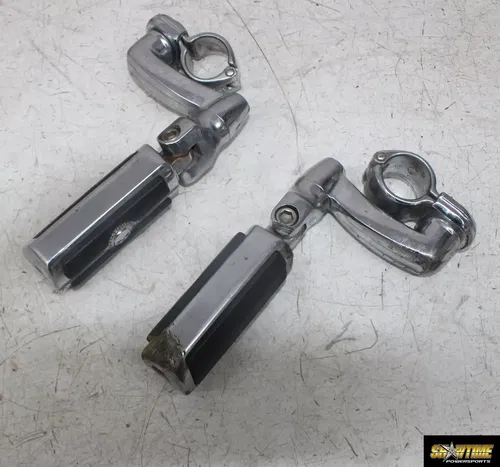 00-06 HARLEY-DAVIDSON ELECTRA GLIDE FLHTCUI FRONT HIGHWAY FOOT PEGS PAIR (READ)