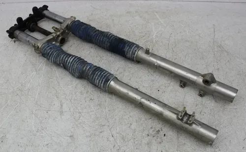 93 SUZUKI DR250 FRONT END FORKS TRIPLE TREE CLAMP FORK TUBES STRAIGHT