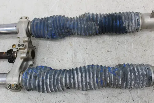 93 SUZUKI DR250 FRONT END FORKS TRIPLE TREE CLAMP FORK TUBES STRAIGHT