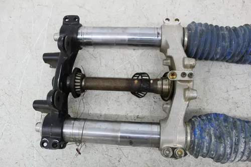 93 SUZUKI DR250 FRONT END FORKS TRIPLE TREE CLAMP FORK TUBES STRAIGHT