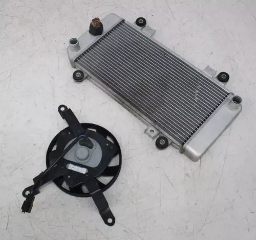 08-12 KAWASAKI NINJA 250 EX250R ENGINE RADIATOR MOTOR COOLING RADIATER FAN