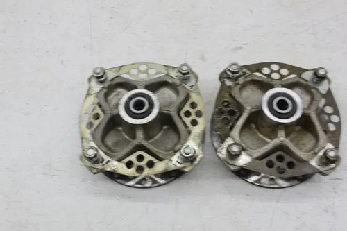 06-14 YAMAHA RAPTOR 700 YFM700 FRONT WHEEL RIGHT LEFT HUBS HUB ROTORS SET