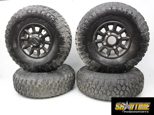 20-21 POLARIS RZR S 1000 PREMIUM REAR BACK FRONT WHEELS RIMS SET (SEE DESCP)