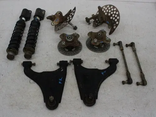 2002 YAMAHA BEAR TRACKER YFM250 250 FRONT LEFT RIGHT HUBS KNUCKLES SHOCKS A ARMS